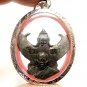 LP TIM COIN PENDANT THAI POWERFUL MAGIC PHAYA KRUT GARUDA EAGLE REAL RARE AMULET