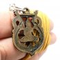 THAI LORD BUDDHA BEAUTIFUL ART CRAFT BRASS AMULET PENDANT LUCKY SUCCESS NECKLACE