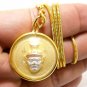 GANESHA GANAPATI VINAYAKA LORD GANESH MAGIC HERMIT PENDANT GOLD PLATED NECKLACE