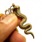 KING COBRA SNAKE THAI BRASS PENDANT AMULET LIFE PROTECTION TALISMAN HIP NECKLACE