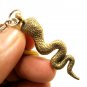 KING COBRA SNAKE THAI BRASS PENDANT AMULET LIFE PROTECTION TALISMAN HIP NECKLACE