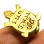 TINY TURTLE THAI MINI BRASS AMULET BLESS MAGIC YANT RICH LUCKY WEALTH CHARM GIFT