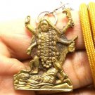 MAHA KALI KALIKA DEVI AMULET HINDU GODDESS DEITY BRASS PENDANT LOCKET NECKLACE