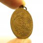 LP PORN COIN 1971 THAI BUDDHA NAGA NAK MAGIC YANT AMULET LUCK MONEY RICH PENDANT