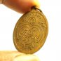 LP PORN COIN 1971 THAI BUDDHA NAGA NAK MAGIC YANT AMULET LUCK MONEY RICH PENDANT