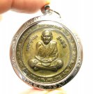 LP MOON COIN THAI REAL POWERFUL AMULET MAGIC DUANG YANT PENDANT LUCKY RICH MONEY