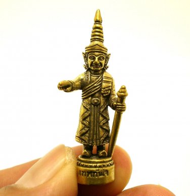 BO BO GYI MINI AMULET DHEP THEP TUNJAI BURMESE MIRACLE BLESS SUCCESS LUCKY RICH