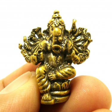 GANESH MINI AMULET GANESHA GOD HINDU GANAPATI VINAYAKA SUCCESS WIN ALL OBSTACLE
