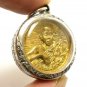 LP KOON BRASS COIN THAI BUDDHA MIRACLE LUCKY PENDANT AMULET MULTIPLY MONEY RICH