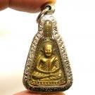 LP NGERN THAI POWERFUL BUDDHA BLESSING AMULET PENDANT MONEY LUCKY RICH SUCCESS