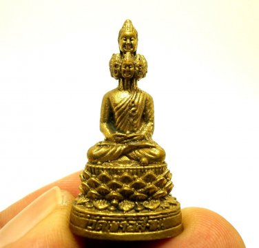 NAWAGOTE 9 FACE LORD BUDDHA THAI MINI AMULET WIN ALL OBSTACLE LUCKY RICH SUCCESS