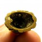 THAI MINI AMULET MAGIC LUCKY CAT STANDING ON GOLD MONEY THAI TINY BRASS TALISMAN