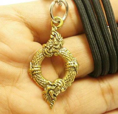 DUO NAGA NAK SNAKE PENDANT AMULET NECKLACE CHARM THAI LOVE SEX APPEAL ATTRACTION