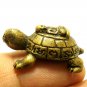 TURTLE THAI MINI BRASS AMULET LP NGERN MAGIC YANT BRING MONEY RICH LUCKY CHARM