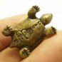 TURTLE THAI MINI BRASS AMULET LP NGERN MAGIC YANT BRING MONEY RICH LUCKY CHARM