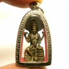 LORD VISHNU PRESERVER GOD TRIMURTI DEITY ON SHESHA HINDU MIRACLE AMULET PENDANT