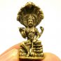 LORD VISHNU PRESERVER GOD TRIMURTI DEITY ON SHESHA HINDU MIRACLE AMULET PENDANT