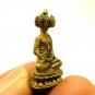 NAWAGOTE 9 FACES LORD BUDDHA THAI MINI BRASS AMULET WIN ALL OBSTACLES LUCKY RICH