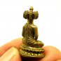 NAWAGOTE 9 FACES LORD BUDDHA THAI MINI BRASS AMULET WIN ALL OBSTACLES LUCKY RICH