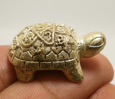 LP TIM MAGIC TURTLE MINI AMULET PHAYA TAO THAI TALISMAN LUCKY CALL MONEY SUCCESS