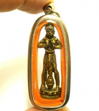 LORD HANUMAN OPEN CHEST RAMA SITA MONKEY KING MUAY THAI LIFE PROTECTION PENDANT