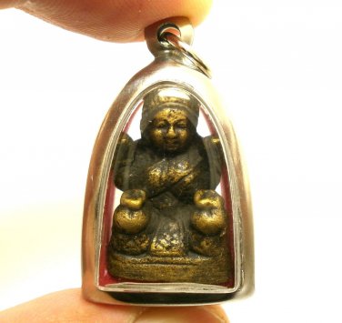 NANGKWAK THAI AMULET PENDANT LADY CALL GOOD LUCK MONEY RICH TRADE REAL TALISMAN