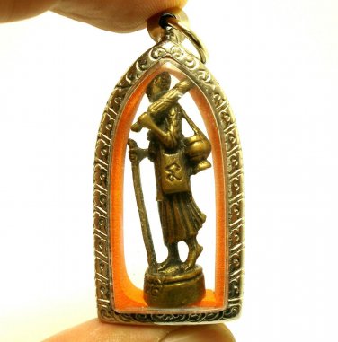 THAI SIVALI BUDDHA AMULET PHRA SIVALEE PENDANT LUCKY TRADE MONEY RICH MERCHANT