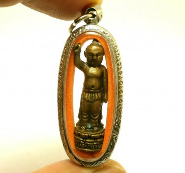 LITTLE BUDDHA SIDDHARTHA THAI PENDANT BLESS AMULET SUCCESS RICH LUCKY PEACE LIFE