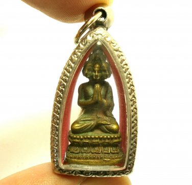 9 FACES LORD BUDDHA CHANT MAGIC MANTRA NAWAGOTE PENDANT THAI AMULET LUCKY CHARM