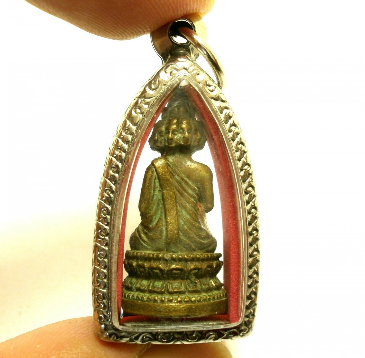 9 FACES LORD BUDDHA CHANT MAGIC MANTRA NAWAGOTE PENDANT THAI AMULET LUCKY CHARM