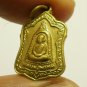 LP PHROM COIN BLESS IN 1972 MIRACLE FORTUNE LUCK YANT THAI BUDDHA AMULET PENDANT