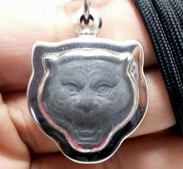 LP PERN BLESSED TIGER MUAYTHAI LIFE PROTECTION THAI REAL AMULET PENDANT NECKLACE