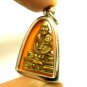 LP PERN SIT ON TIGER MUAYTHAI REAL BLESSED THAI BRASS AMULET BUDDHA RARE PENDANT