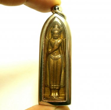 PHRA RUANG CHIANGMAI THAI POWERFUL BUDDHA BLESSED 1972 AMULET MAGIC SIAM PENDANT