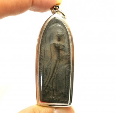 LP BOON LEELA BUDDHA WALK OVER OBSTACLES THAI POWERFUL MAGIC YANT AMULET PENDANT