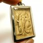 LADY MERMAID CROCODILE CALL MONEY & SARIKA MAGIC BIRD THAI BUDDHA AMULET PENDANT