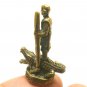 THAI MINI AMULET LP SOOK ON MAGIC CROCODILE BLESS LIFE PROTECTION SIAM TINY GIFT