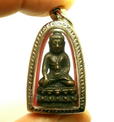 LP LEE BLESSED IN 1957 PHRA GRING BUILD PAGODA THAI BUDDHA LUCKY SUCCESS PENDANT
