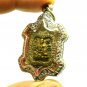 LP LEW BLESSED TURTLE REAL AMULET PENDANT MAGIC YANT THAI LUCKY LIFE PROTECTION