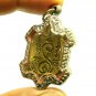 LP LEW BLESSED TURTLE REAL AMULET PENDANT MAGIC YANT THAI LUCKY LIFE PROTECTION