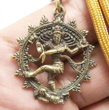 LORD SHIVA DANCE NATARAJA NATARAJ AMULET MAHADEV MAHADEVA HINDU PENDANT NECKLACE