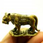 TIGER THAI MINI AMULET LIFE PROTECTION MAGIC LUCKY CHARM BRASS FIGURINE TALISMAN