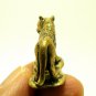 TIGER THAI MINI AMULET LIFE PROTECTION MAGIC LUCKY CHARM BRASS FIGURINE TALISMAN