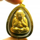 LP KOON BIG PIDTA MAGIC MIRACLE RICH LUCKY CLOSE EYES BUDDHA THAI AMULET PENDANT