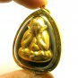 LP KOON BIG PIDTA MAGIC MIRACLE RICH LUCKY CLOSE EYES BUDDHA THAI AMULET PENDANT