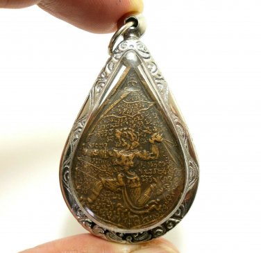 LORD HANUMAN MONKEY KING LP YERM MUAY THAI 1954 AMULET STRONG PROTECTION PENDANT