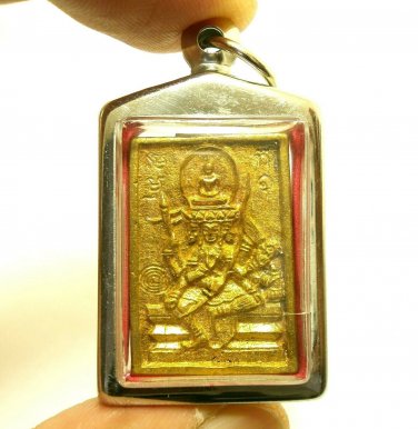 LP DOO PHRA NUE PROM GOD BRAHMA 1979 THAI MAGIC AMULET STRONG PROTECTION PENDANT