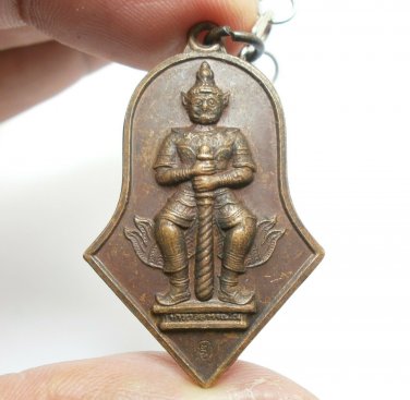 THAO WESSUWAN CHULAMANEE TEMPLE YAK ASURA WEALTHY KING LUCKY RICH THAI PENDANT