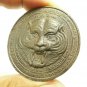 LP PIEN MAGIC TIGER BIG METAL COIN STRONG PROTECTION MUAY THAI LUCKY REAL AMULET