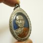 LP TOH BLUE COIN THAI BUDDHA AMULET PENDANT BLESS GREAT FORTUNE YANT OF SUCCESS